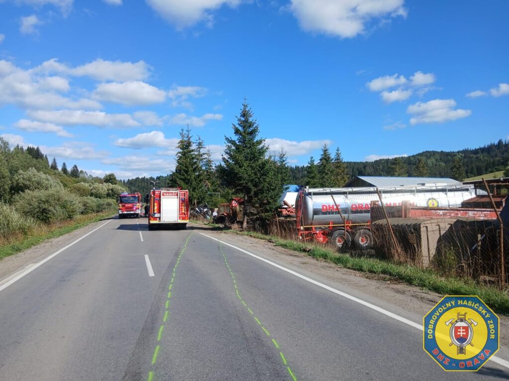 Dopravná nehoda v obci Krušetnica
