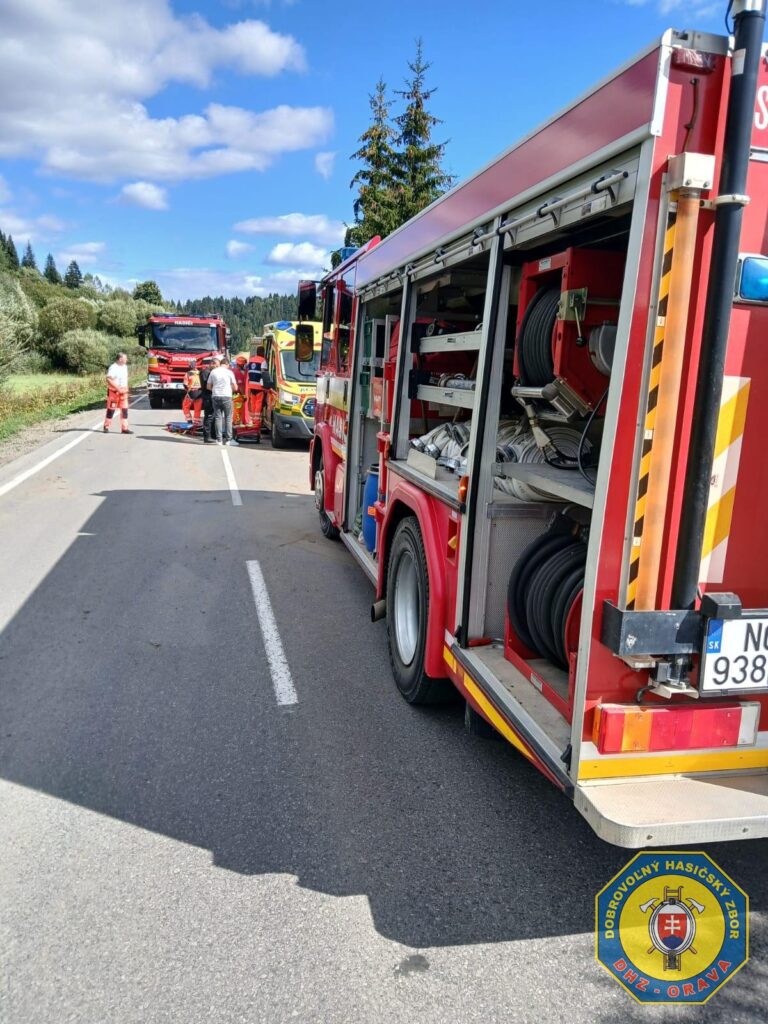 Dopravná nehoda v obci Krušetnica